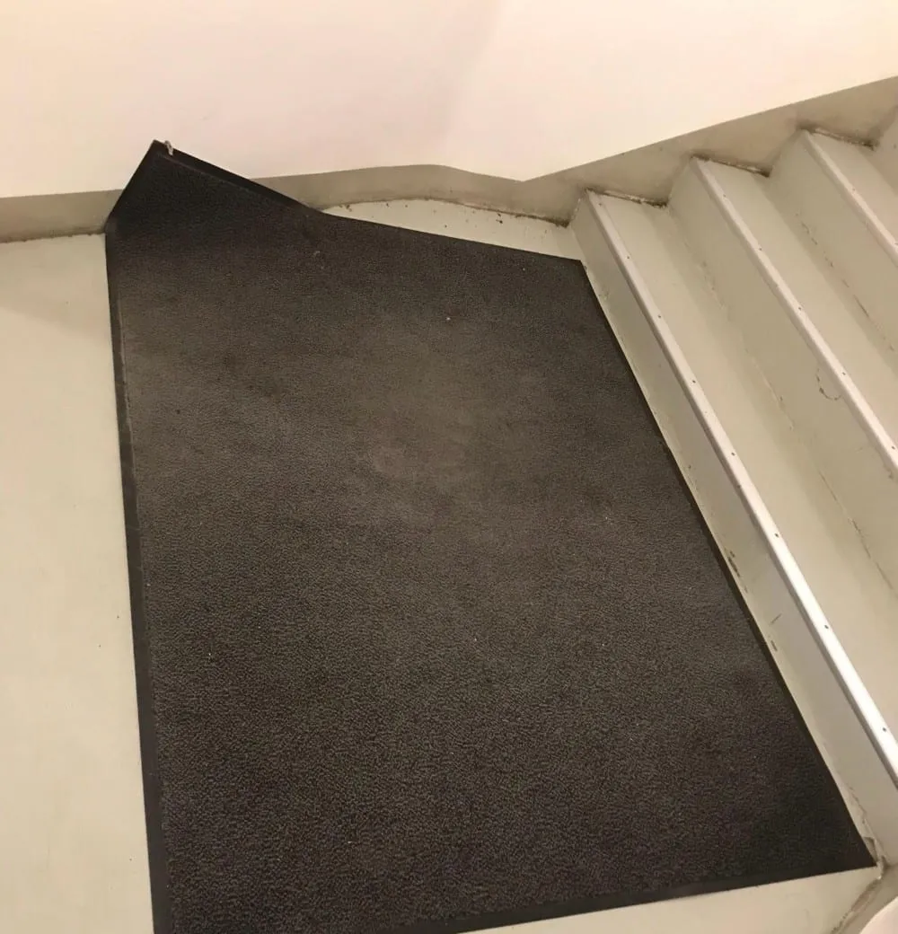 Avant nettoyage : tapis et moquettes, exemple 4